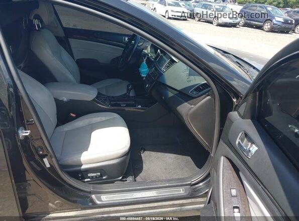 KNALN4D76G5207337 2016 KIA CADENZA Black Widok wnętrza z przodu