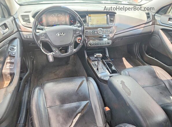 KNALN4D76G5221268 2016 KIA CADENZA Black Vista del salpicadero