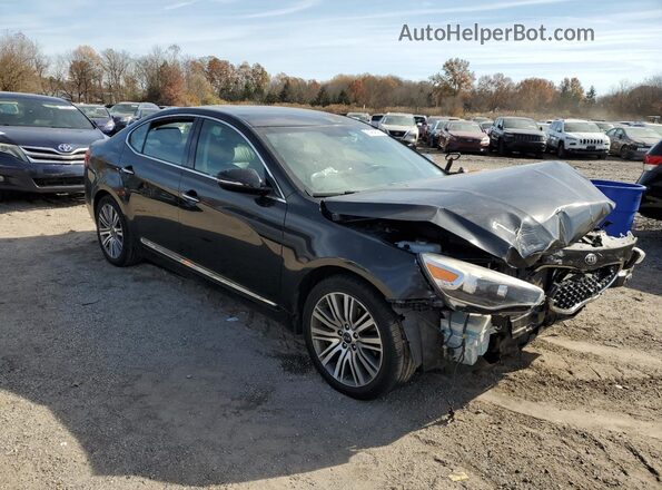 KNALN4D78G5215309 2016 KIA CADENZA Черный Передняя правая четверть