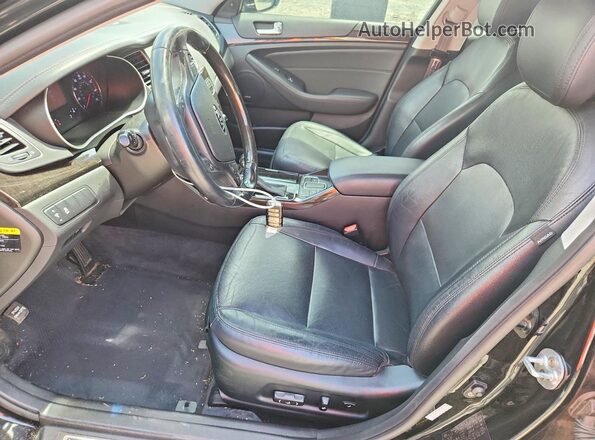 KNALN4D7XG5217501 2016 KIA CADENZA Black Սալոնի դիմացի տեսք