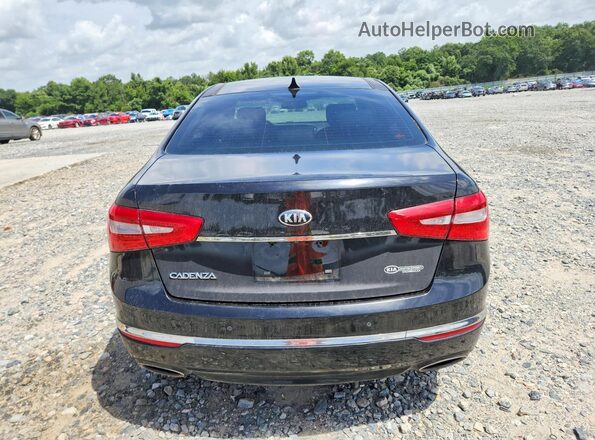 KNALN4D7XG5217501 2016 KIA CADENZA Black Հետևի տեսք
