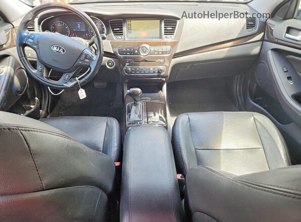 KNALN4D7XG5217501 2016 KIA CADENZA Black Առջևի վահանակի տեսք