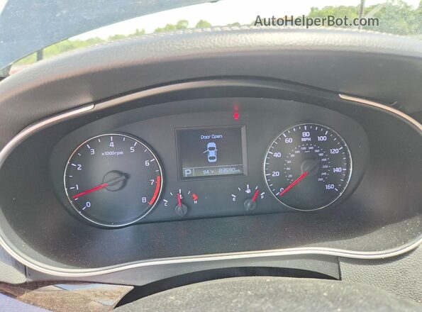 KNALN4D7XG5217501 2016 KIA CADENZA Black Սարքավորումների վահանակի տեսք