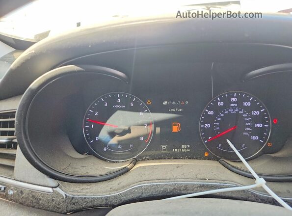 KNALU4D33G6031468 2016 KIA K900 Silver ხელსაწყოთა პანელის ხედი