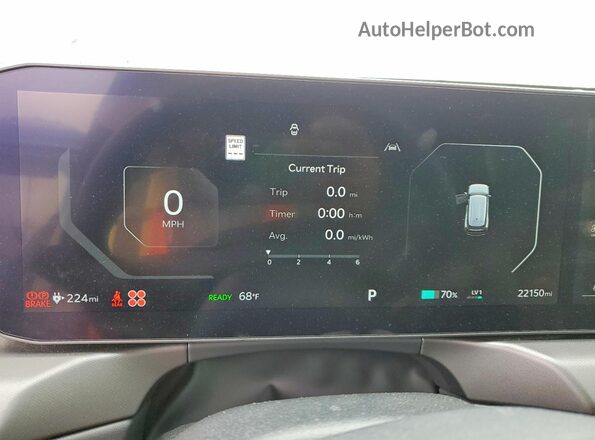 KNDAB5S18R6023375 2024 KIA EV9 Gray Widok zestawu wskaźników