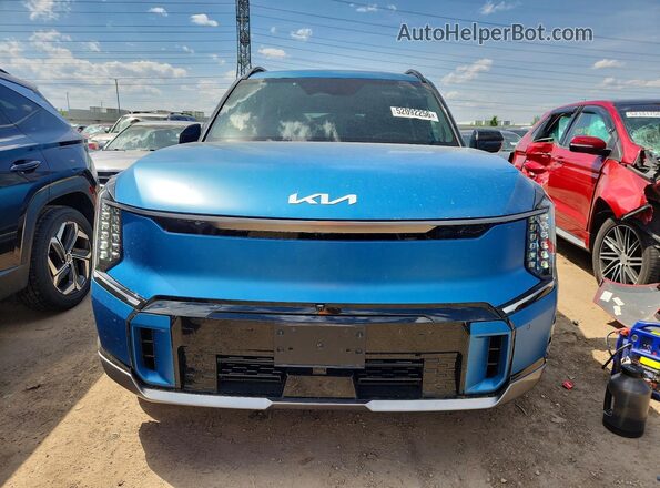 KNDAEFS50R6037755 2024 KIA EV9 Blue Դիմացի տեսք