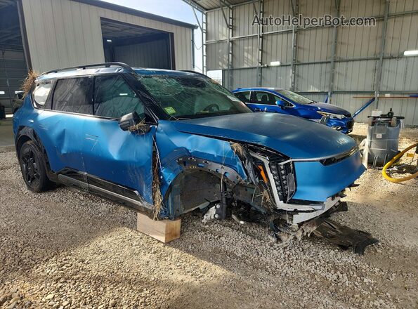 KNDAEFS52R6022089 2024 KIA EV9 Синий Передняя правая четверть