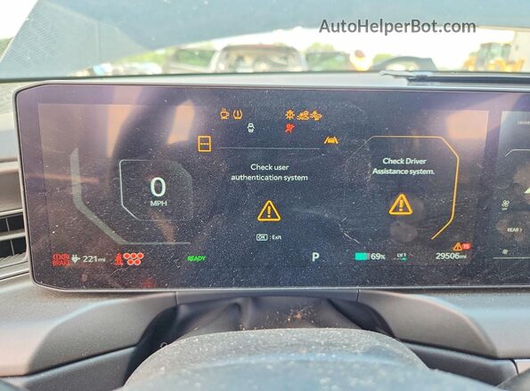 KNDAFFS50R6022489 2024 KIA EV9 Black Instrument cluster view
