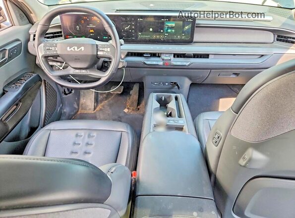 KNDAFFS50R6022489 2024 KIA EV9 Black Dashboard view