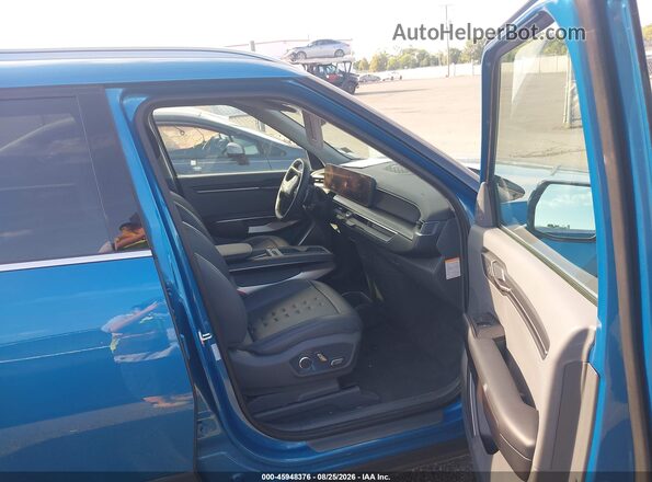 KNDAFFS5XR6036416 2024 KIA EV9 Blue Widok wnętrza z przodu