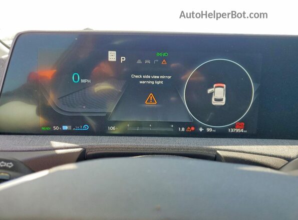 KNDC34LA1P5157579 2023 KIA EV6 Gray Instrument cluster view