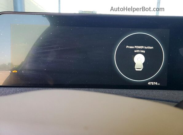 KNDC34LA1P5607103 2023 KIA EV6 Gray Vista del cuadro de instrumentos