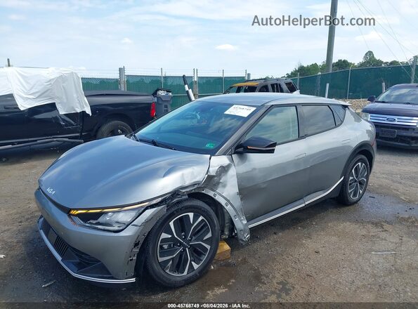 KNDC34LA2N5030854 2022 KIA EV6 Gray წინა მარცხენა ხედი სამი მეოთხედიდან