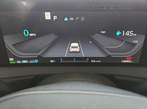 KNDC34LA5P5604463 2023 KIA EV6 Blue Սարքավորումների վահանակի տեսք