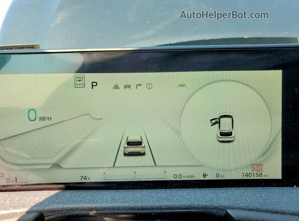 KNDC34LA7P5127499 2023 KIA EV6 Black Instrument cluster view