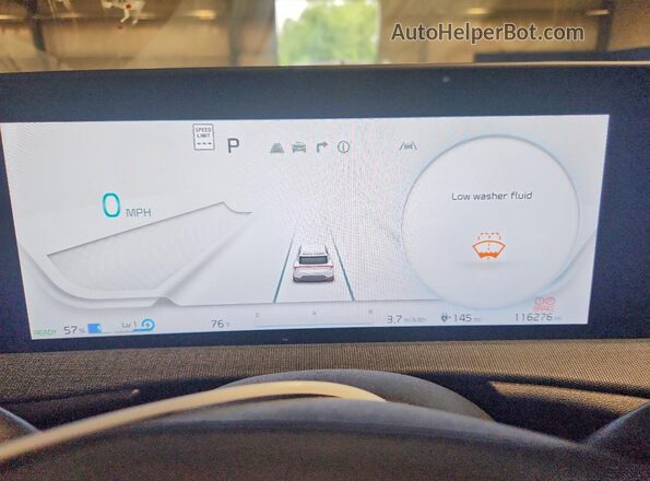 KNDC34LA9R5199159 2024 KIA EV6 Blue ხელსაწყოთა პანელის ხედი