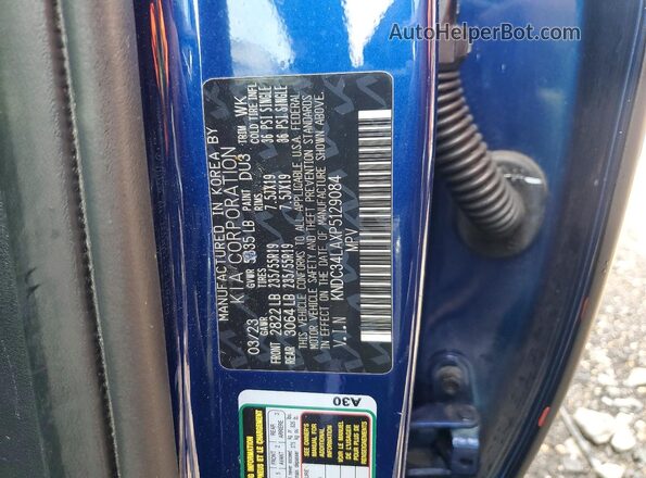 KNDC34LAXP5129084 2023 KIA EV6 Blue Widok komory silnika