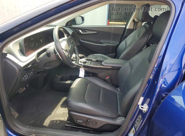 KNDC34LAXP5129084 2023 KIA EV6 Blue Widok wnętrza z przodu
