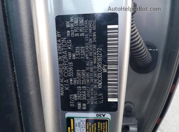 KNDC3DLC0R5161272 2024 KIA EV6 Silver 