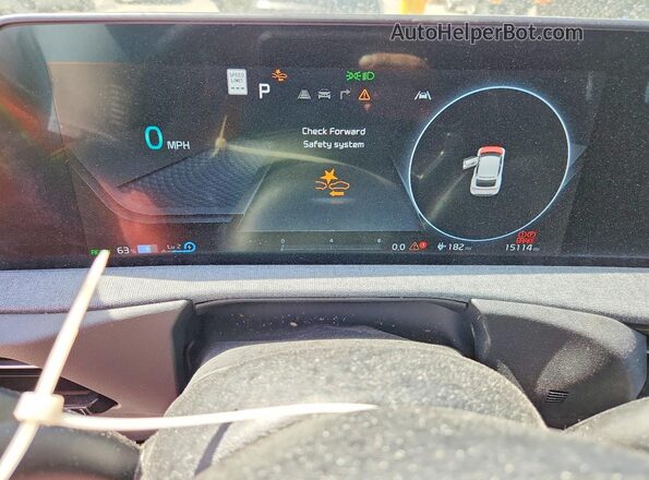 KNDC3DLCXR5215516 2024 KIA EV6 Gray Vista del cuadro de instrumentos