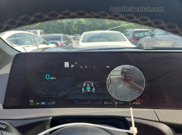 KNDC4DLC3P5101982 2023 KIA EV6 Blue Vista del cuadro de instrumentos