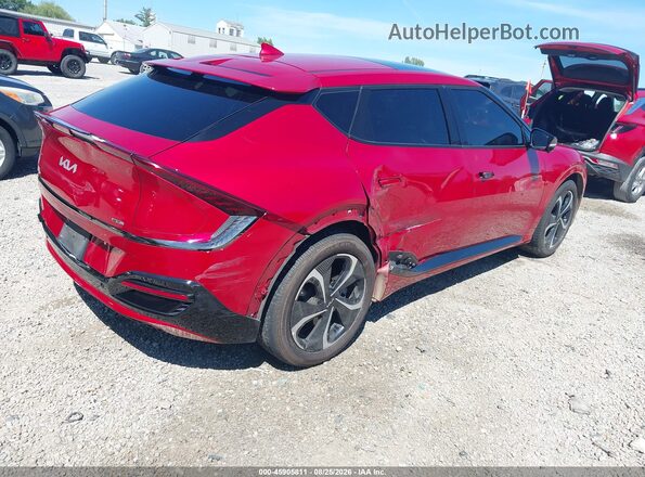 KNDC4DLC4N5050702 2022 KIA EV6 Красный Задняя правая четверть