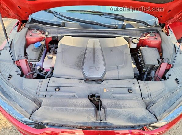 KNDC4DLC6R5197819 2024 KIA EV6 Red Vista del compartimento del motor