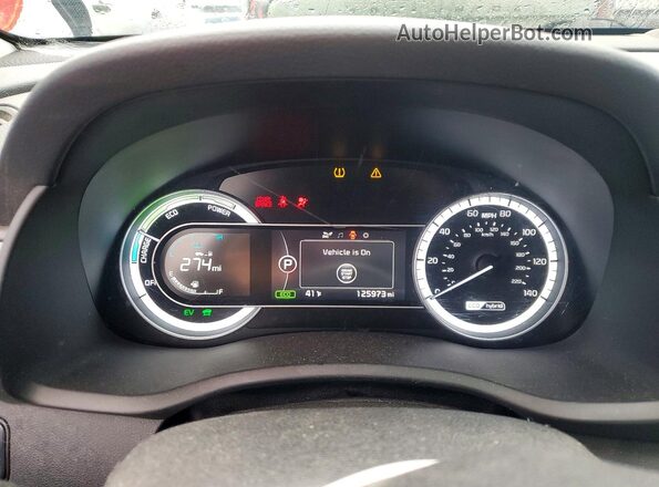 KNDCB3LC0J5205515 2018 KIA NIRO Blue Instrument cluster view