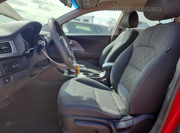 KNDCB3LC0K5296528 2019 KIA NIRO Red წინა სალონის ხედი