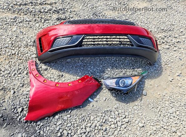 KNDCB3LC0K5296528 2019 KIA NIRO Red ძრავის განყოფილების ხედი