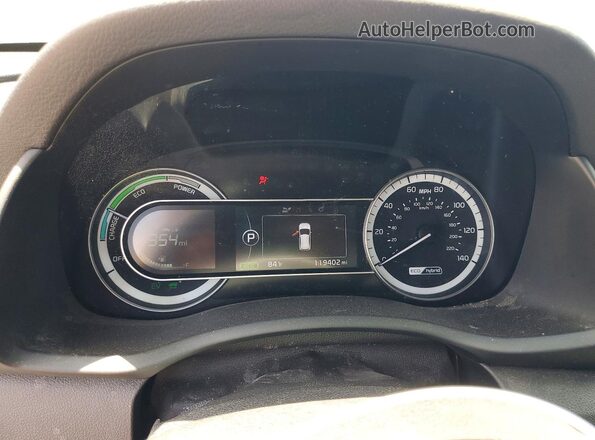 KNDCB3LC1K5243191 2019 KIA NIRO White Սարքավորումների վահանակի տեսք