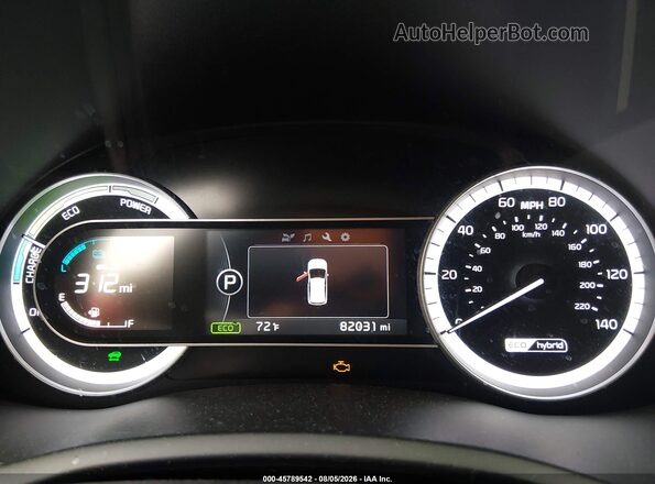 KNDCB3LC2H5093133 2017 KIA NIRO White Widok tylnych siedzeń