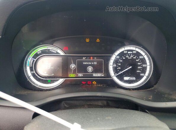 KNDCB3LC2K5217053 2019 KIA NIRO Blue Instrument cluster view