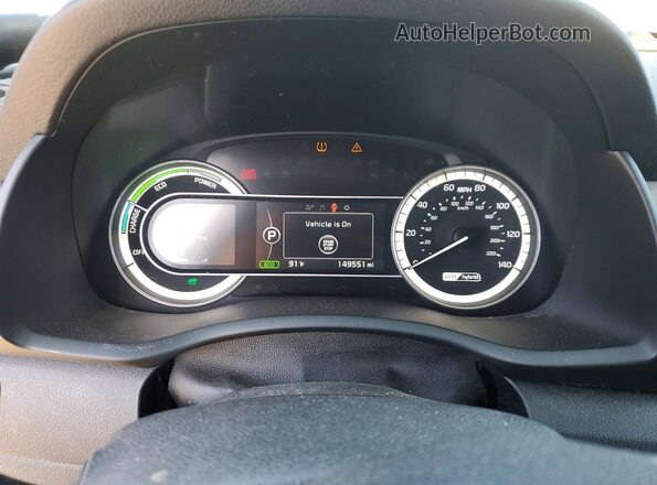 KNDCB3LC2K5250201 2019 KIA NIRO Blue Widok zestawu wskaźników