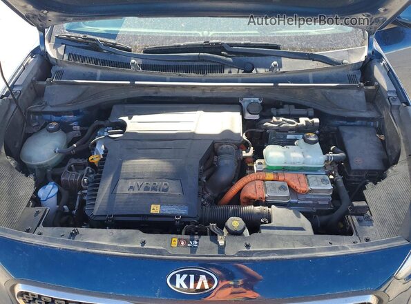 KNDCB3LC2K5250201 2019 KIA NIRO Blue Widok wnętrza z tyłu