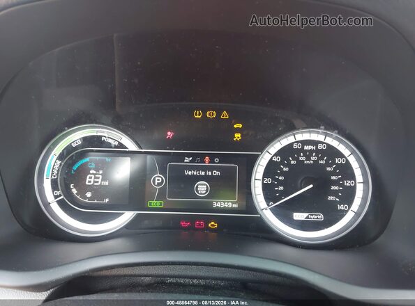 KNDCB3LC2K5340089 2019 KIA NIRO Red უკანა სავარძლების ხედი