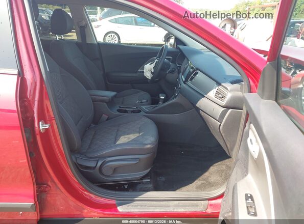 KNDCB3LC2K5340089 2019 KIA NIRO Red წინა სალონის ხედი
