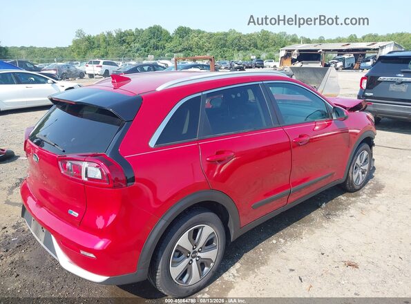 KNDCB3LC2K5340089 2019 KIA NIRO Red უკანა მარჯვენა