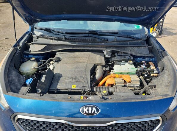 KNDCB3LC2K5345549 2019 KIA NIRO Blue ძრავის განყოფილების ხედი