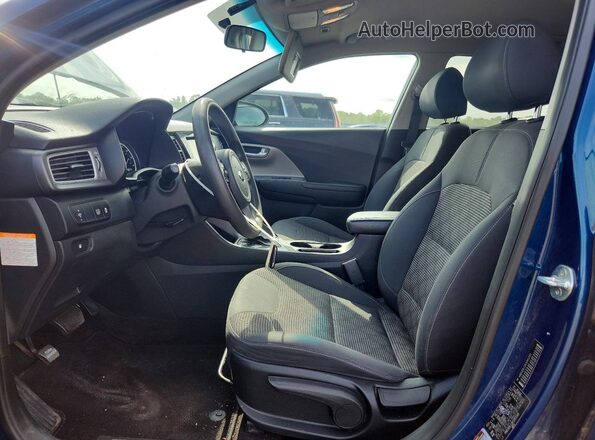 KNDCB3LC2K5345549 2019 KIA NIRO Blue წინა სალონის ხედი