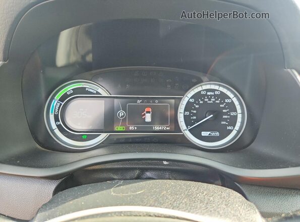 KNDCB3LC2K5345549 2019 KIA NIRO Blue ხელსაწყოთა პანელის ხედი