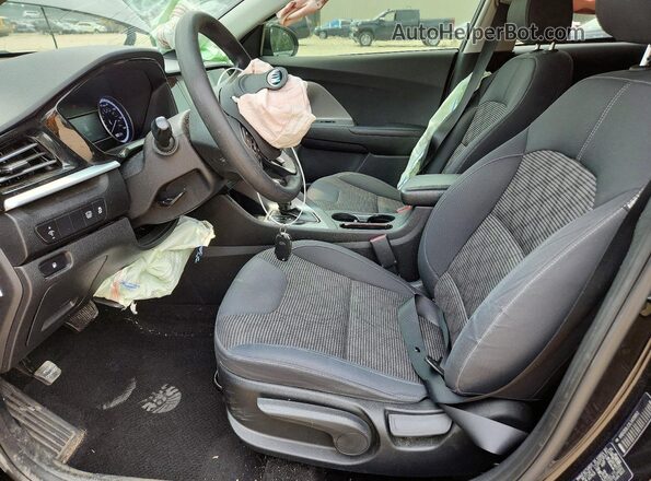 KNDCB3LC2L5419862 2020 KIA NIRO Black Widok wnętrza z przodu