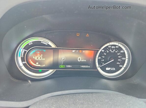 KNDCB3LC3H5053238 2017 KIA NIRO Белый Вид щитка приборов