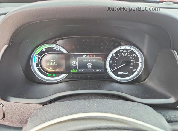 KNDCB3LC3K5315430 2019 KIA NIRO Red Սարքավորումների վահանակի տեսք