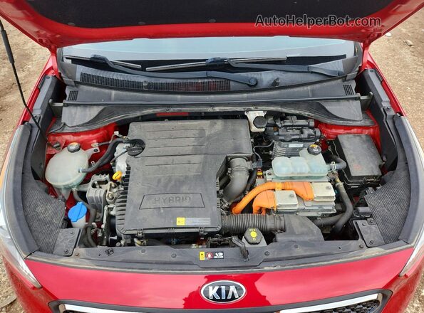KNDCB3LC3K5315430 2019 KIA NIRO Red Սալոնի հետևի տեսք