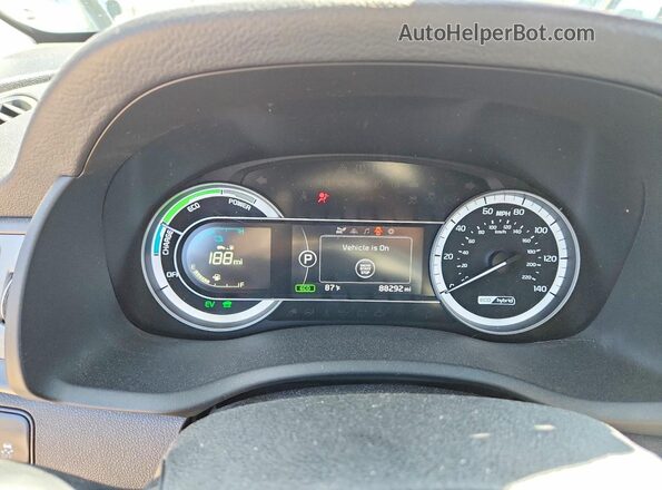 KNDCB3LC3K5350274 2019 KIA NIRO White Вид щитка приладів