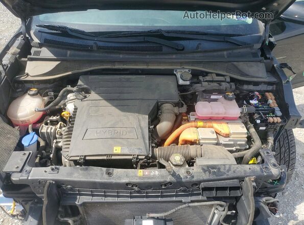 KNDCB3LC3N5509864 2022 KIA NIRO Black Սալոնի հետևի տեսք