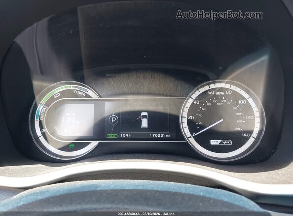 KNDCB3LC4H5047271 2017 KIA NIRO Gray Widok tylnych siedzeń