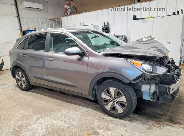 KNDCB3LC4H5053913 2017 KIA NIRO Gray Delantero derecho