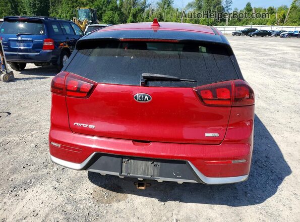 KNDCB3LC4H5064684 2017 KIA NIRO Red უკანა ხედი